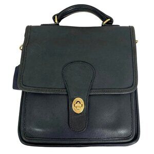 Authentic VTG Coach Station Bag + Tag 5130 RARE Navy Blue - 1997 USA *NO STRAP
